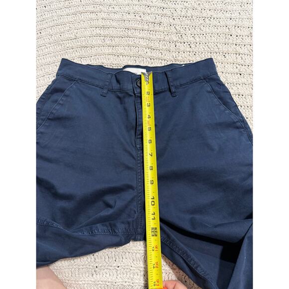 KOTN Chinos Wide Leg Pants Cropped Trousers Women's Size 4 Blue Stretch Cotton - Picture 5 of 10